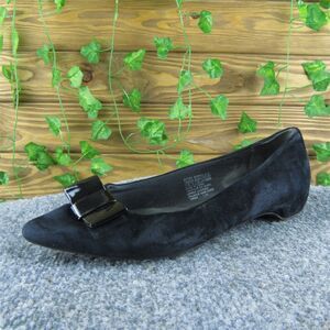 Rockport Women's Bow‎ Flat Black Leather Size 7.5W Used 2025